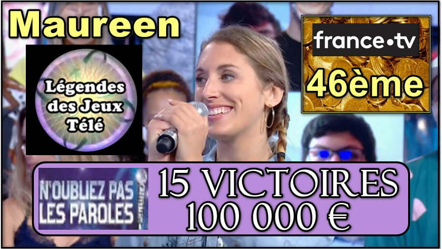 maureen, n'oubliez pas les paroles, record