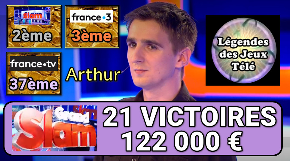 arthur, le grand slam, francis, records jeux tv