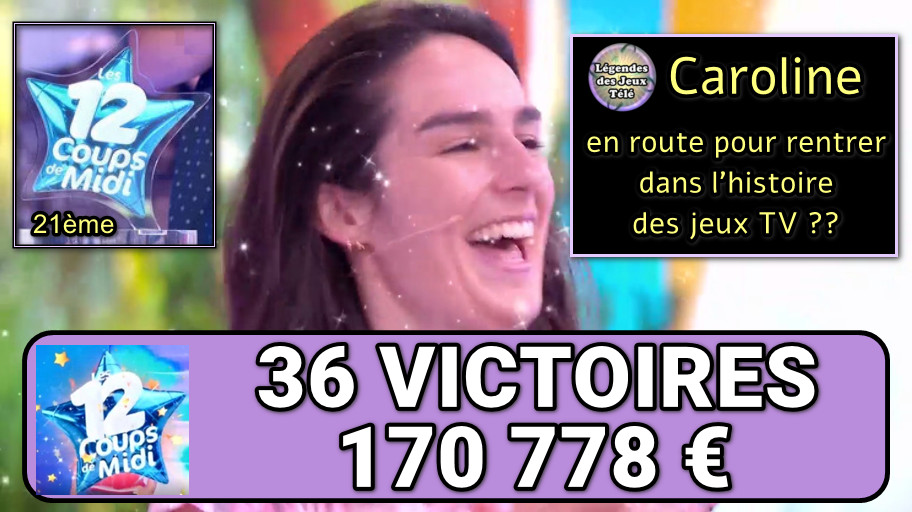 caroline, 12 coups de midi, tf1, records jeux tv