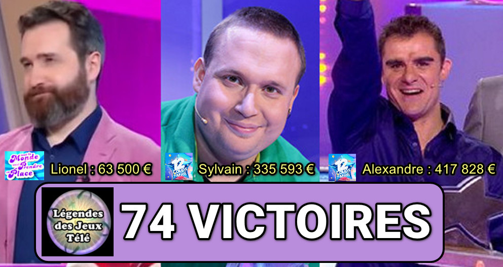 mickael, tout le monde veut prendre sa place, 73 victoires, records jeux tv