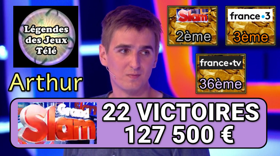 arthur, grand slam, slam, france 3