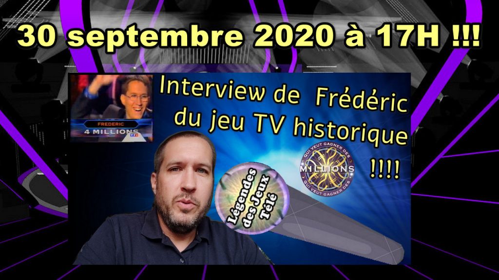 frédéric, qui veut gagner des millions, interview exclusive, records des jeux tv