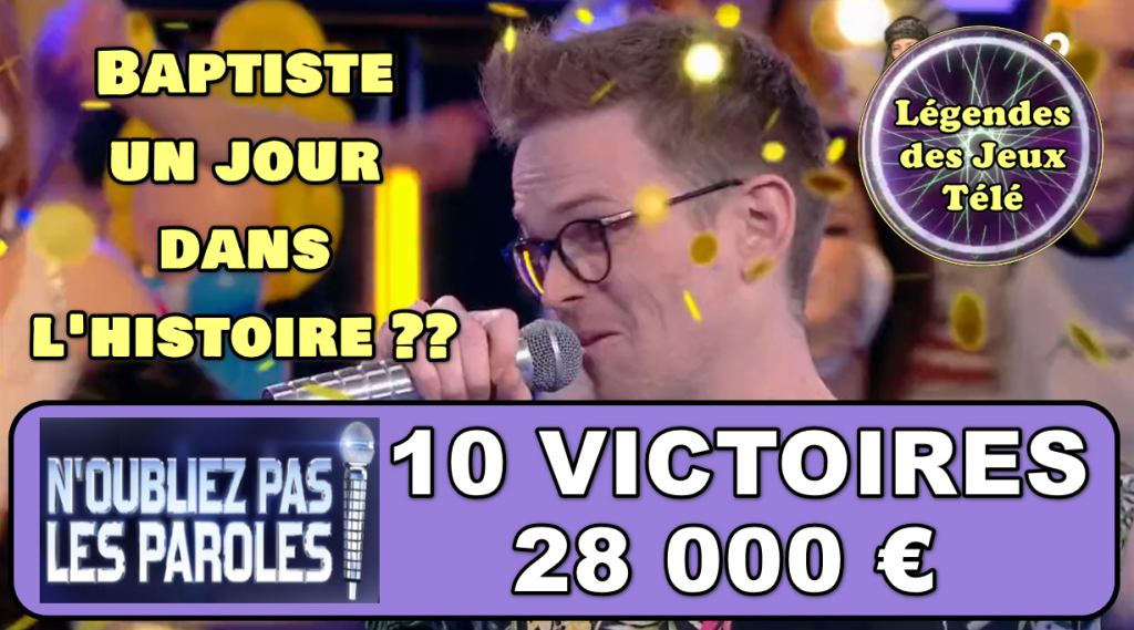 baptiste, n&#039;oubliez pas les paroles, france 2