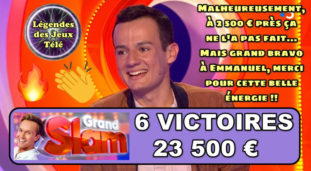 emmanuel, le grand slam, france 3