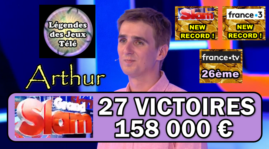 Historique : Arthur dépasse les 150 000 € et devient définitivement… Le roi 👑 de France 3 !!! 🤭