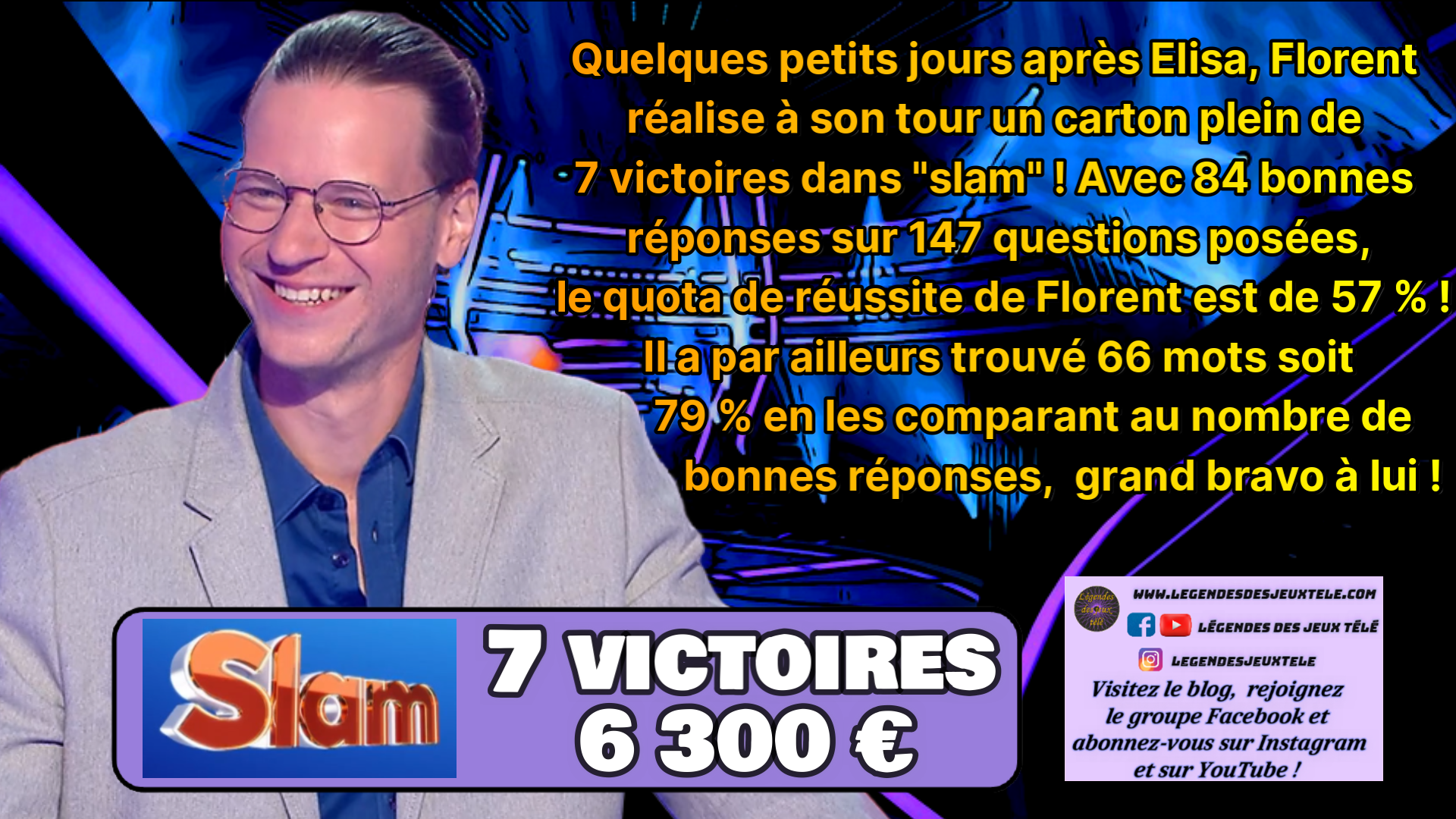 Après Elisa, Florent devient le deuxième superchampion de « slam » sous l’ère Curin !