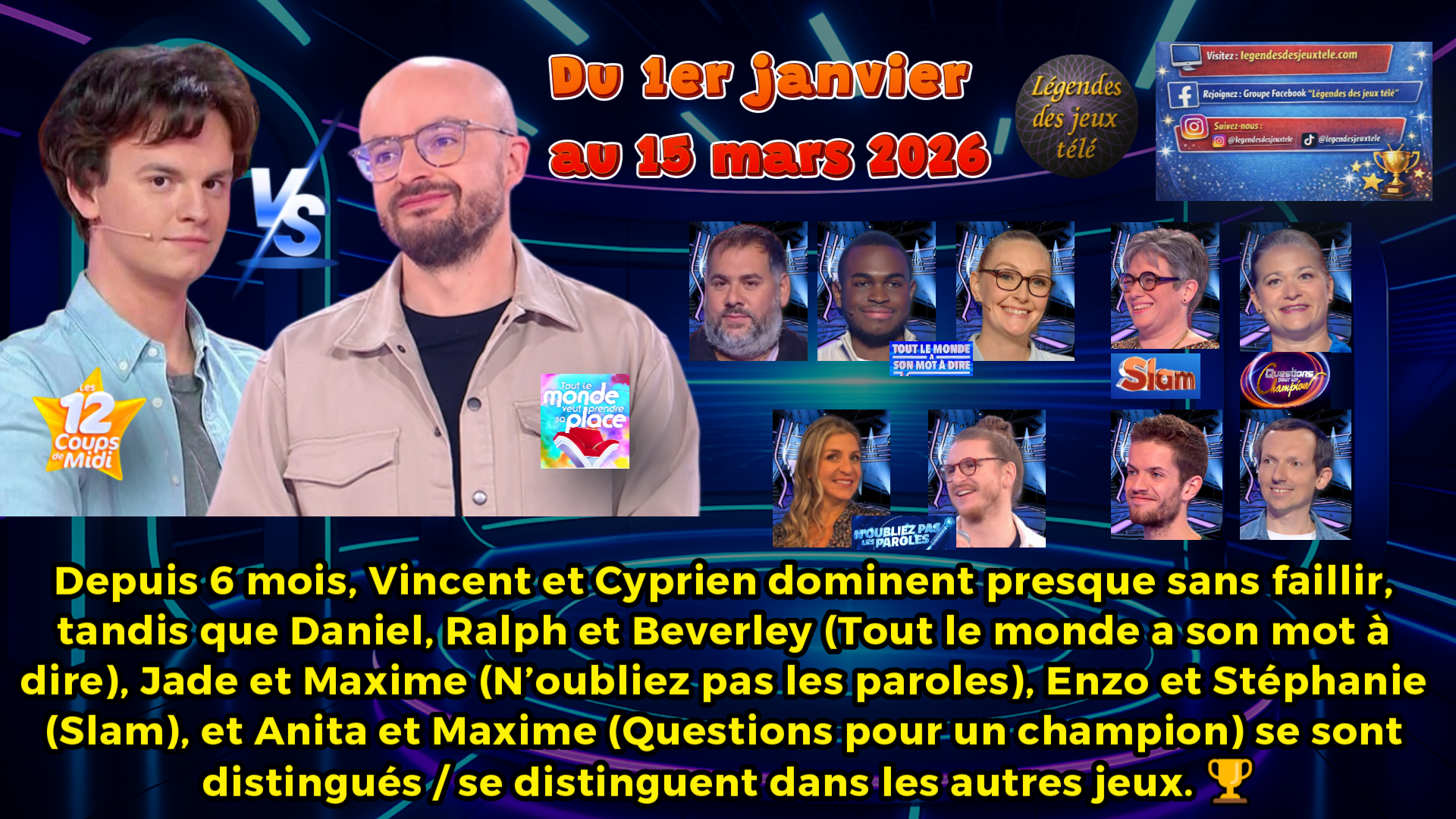 2026 : une année déjà marquée par les champion·ne·s… et un duel inédit à midi !